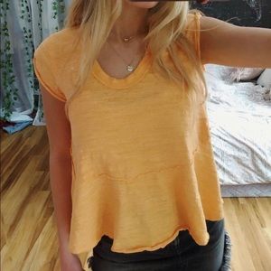 Free People Orange top